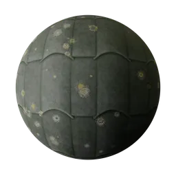 Aged Green Scalloped Tile