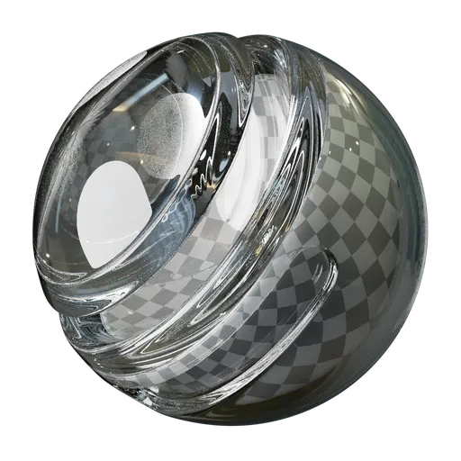 Procedural Blender 3D Glass Shadow Control material with adjustable single-node shader for realistic PBR applications.