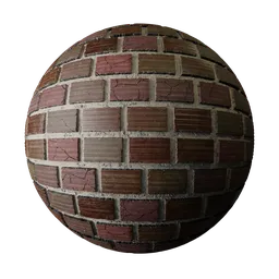 Realistic PBR brickwall
