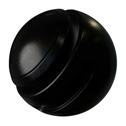 Brushed black metal