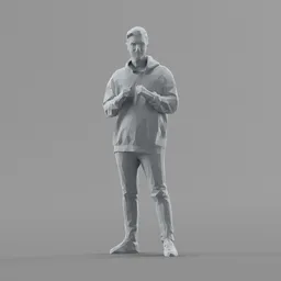 Lowpoly Male Standing