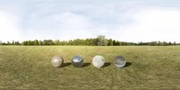 Sunny park HDR lighting, realistic shadows, full dynamic range, 17k resolution, city skyline, seamless integration for 3D scenes.