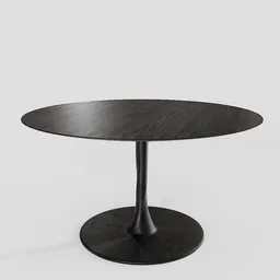 Dinning Table Rounded 01
