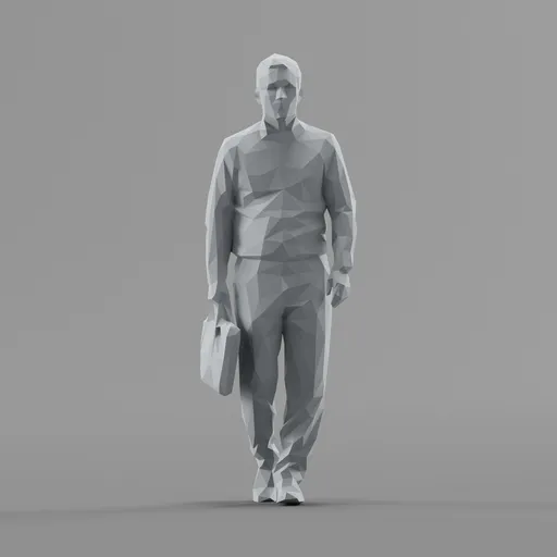 Lowpoly Male Walking