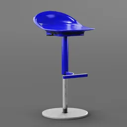 Metal bar stool Blue Dirty