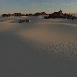 Sand Dunes Rocks Desert Terrain