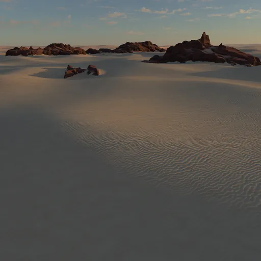 Sand Dunes Rocks Desert Terrain
