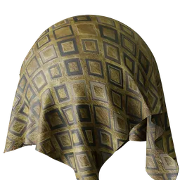 Graphical Gold Velvet