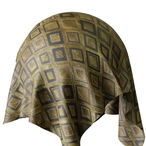 Graphical Gold Velvet