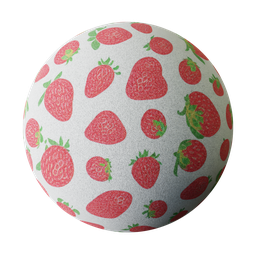 Strawberry Patterned Cloth Print