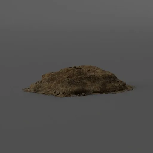 Detailed 3D manure model for Blender, perfect for enhancing rural scene realism.