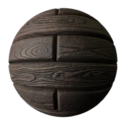 High-resolution 2K PBR dry wooden planks texture for Blender 3D flooring with displacement detail.