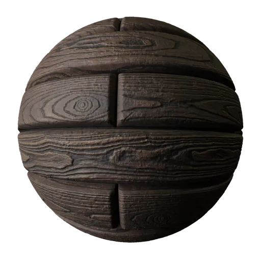 High-resolution 2K PBR dry wooden planks texture for Blender 3D flooring with displacement detail.