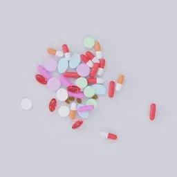 scattered pills