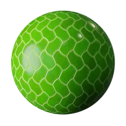 Green decorative tiles