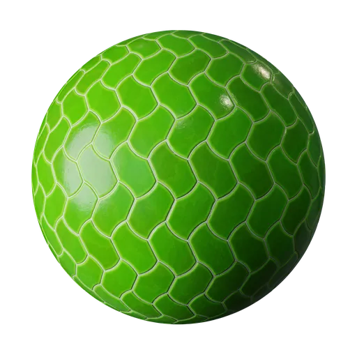 Green decorative tiles
