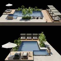 Pool area environment