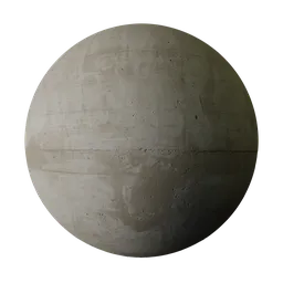 Stained Beige Cast Concrete