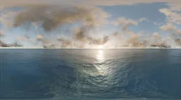 Ocean Horizon Sunrise Clouds