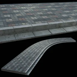 Realistic shapeable Street Floor