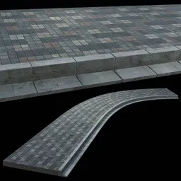 Realistic shapeable Street Floor