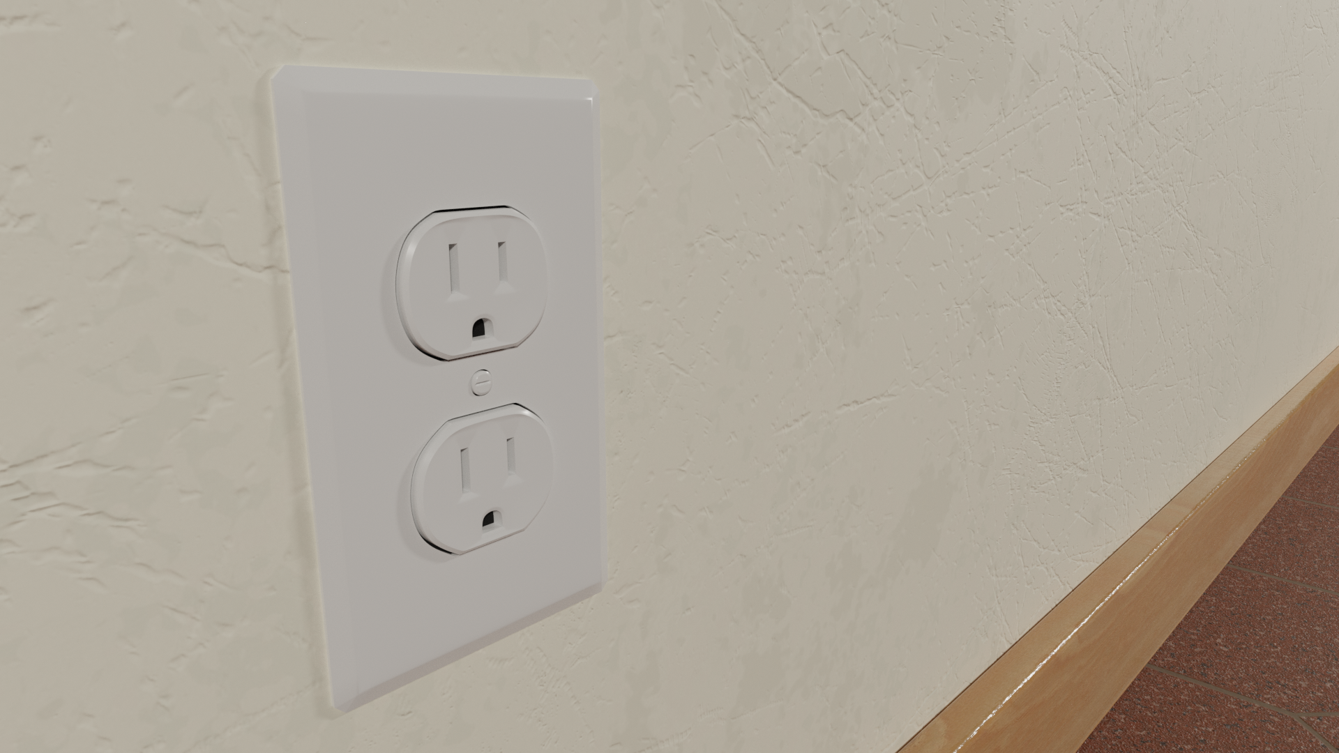 Electrical Outlet (Type B) FREE 3D Miscellaneous models BlenderKit