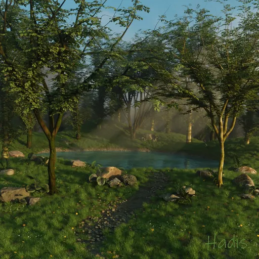 Illuminated grove