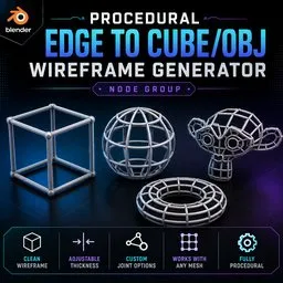 Edge to Cube/obj Wireframe Generator