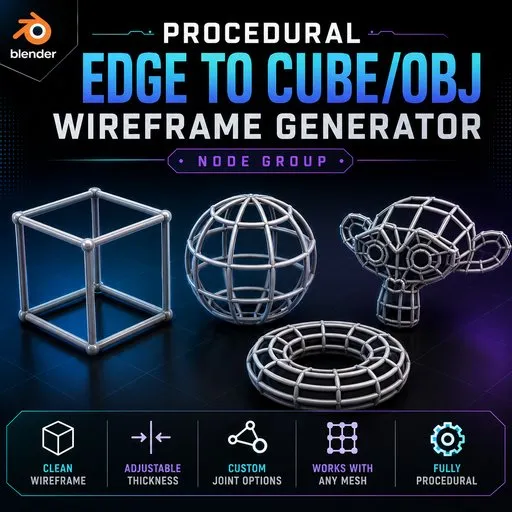 Edge to Cube/obj Wireframe Generator