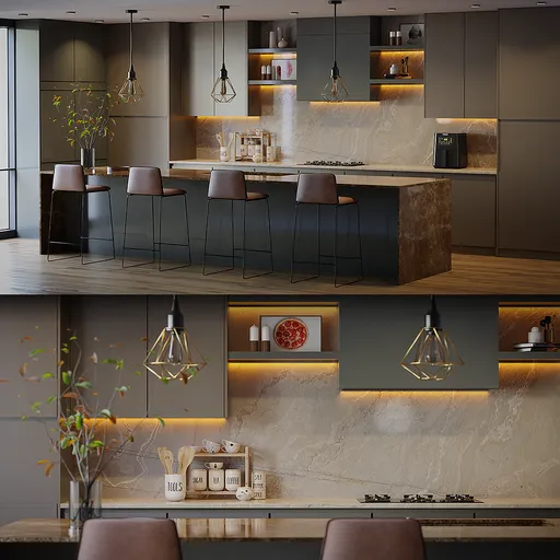 Modern Luxurious Kitchen Interior