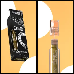 Glitter shimmer packaging animation