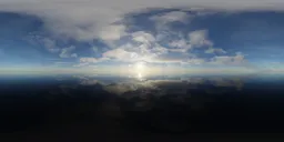 Sunny Clouds Day Lake