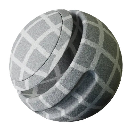 Grey Grid Carpet