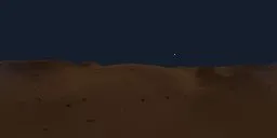 Starry night sky over serene desert dunes with moonlight for 3D scene lighting.