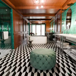 Luxury Vintage Hotel Bathroom