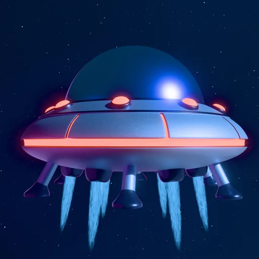 Aliens' flying saucer