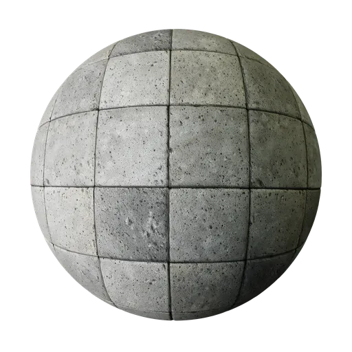 Concrete tiles surface