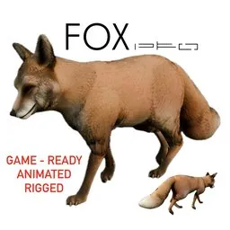 Realistic Red Fox