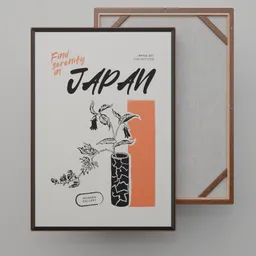 Japanese Fabric Wall Art "vase"