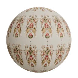 Ornamental Mughal style wallpaper