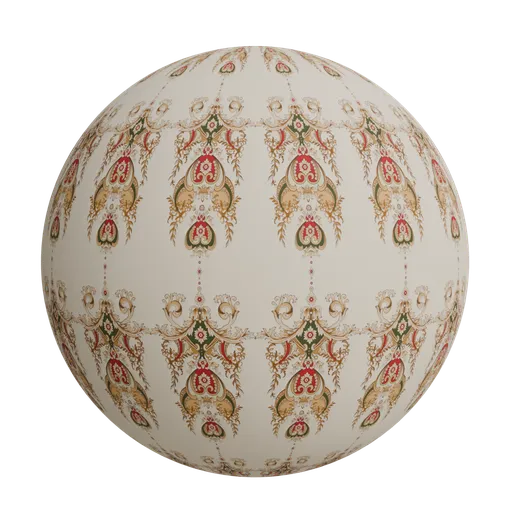 Ornamental Mughal style wallpaper