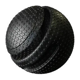 Patterned black plastic