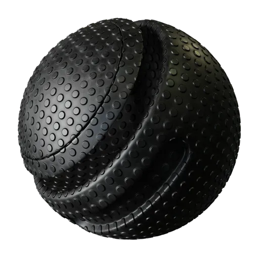Patterned black plastic