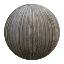 Rusty Weathered Corrugated Iron - 01