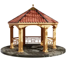 Garden & Backyard Wooden Gazebo Building