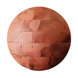 Red stone stylized