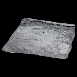 Scan Broken road stone