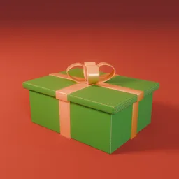 Christmas Box Green Gold