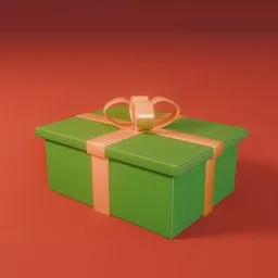 Christmas Box Green Gold