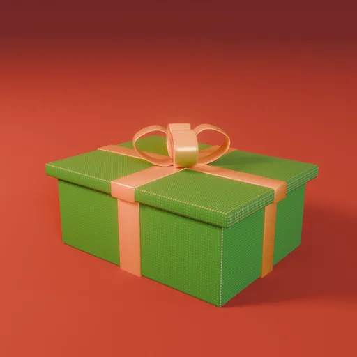 Christmas Box Green Gold